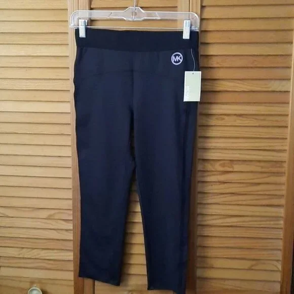 Michael Michael Kors Black Yoga Capri Leggings Size Small - Picture 1 of 7